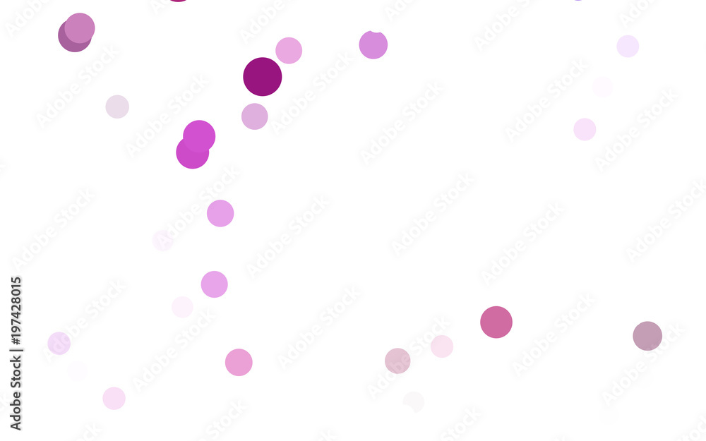 Dark Purple, Pink vector banner set of circles, spheres.
