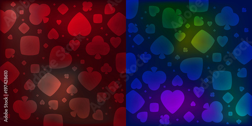 Background of the elements of the cross worms of diamonds and peaks for the design of poker rooms.