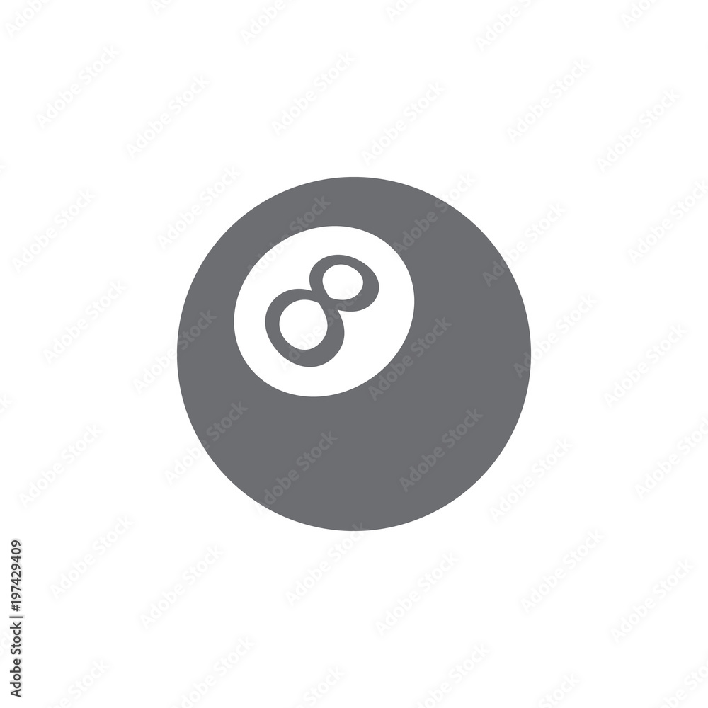 billiard ball icon. Simple element illustration. billiard ball symbol design template. Can be used for web and mobile billiard ball icon. Simple element illustration. billiard ball symbol design template. Can be used for web and mobile