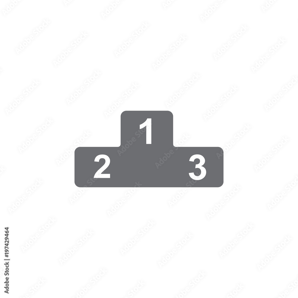 podium awards icon. Simple element illustration. podium awards symbol design template. Can be used for web and mobile