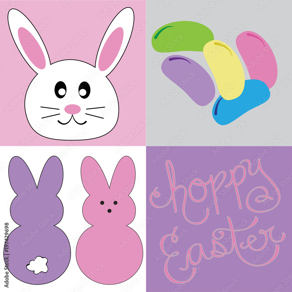 Happy Easter Bunny Jelly Beans Happy Easter Bunny Jelly Beans