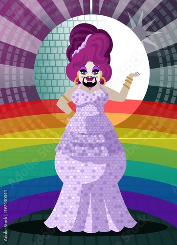 happy drag queen