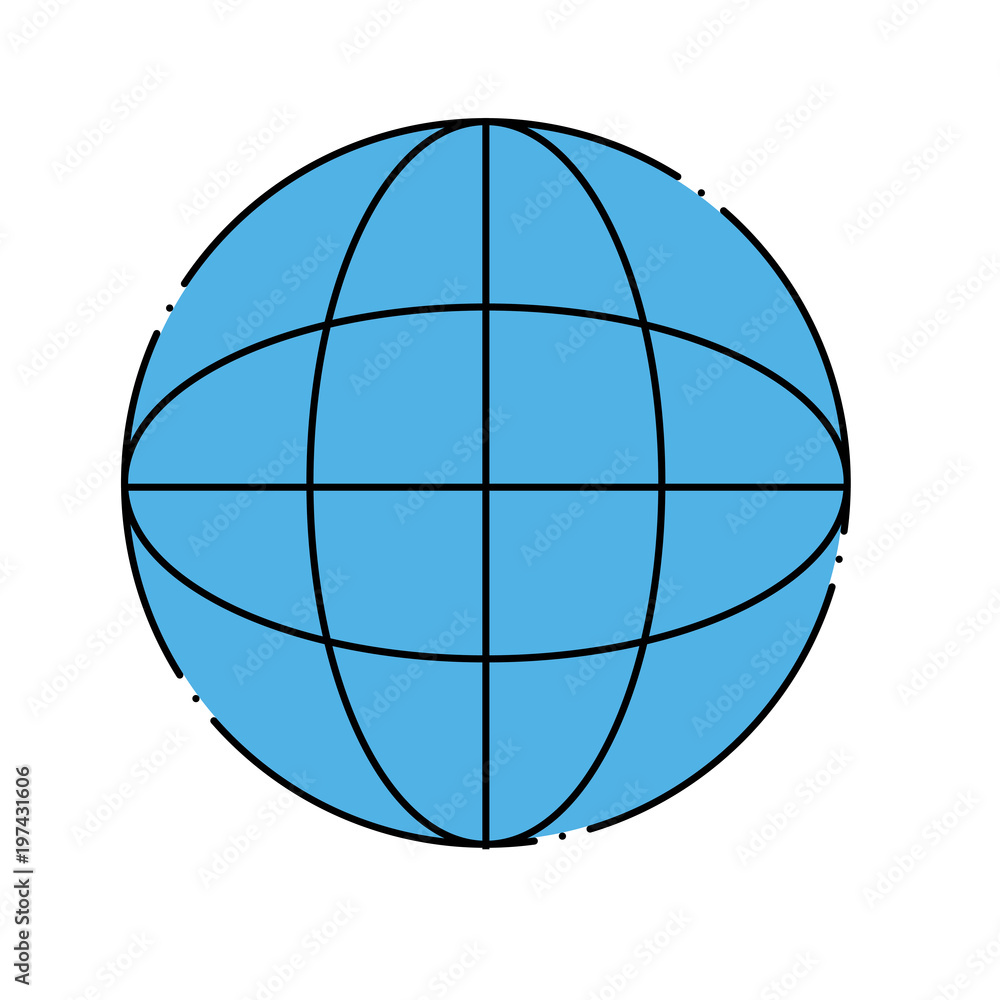 global sphere icon over white background, colorful design. vector illustration global sphere icon over white background, colorful design. vector illustration