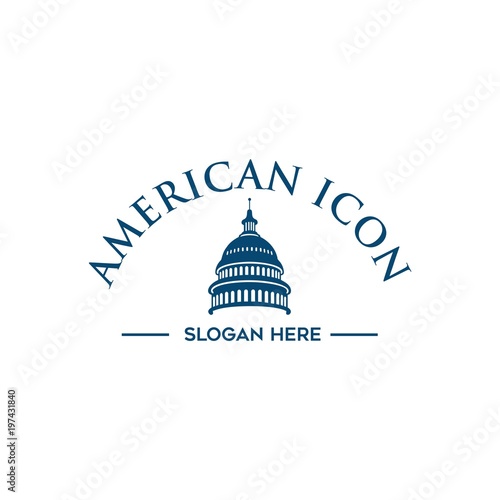 american icon logo vector