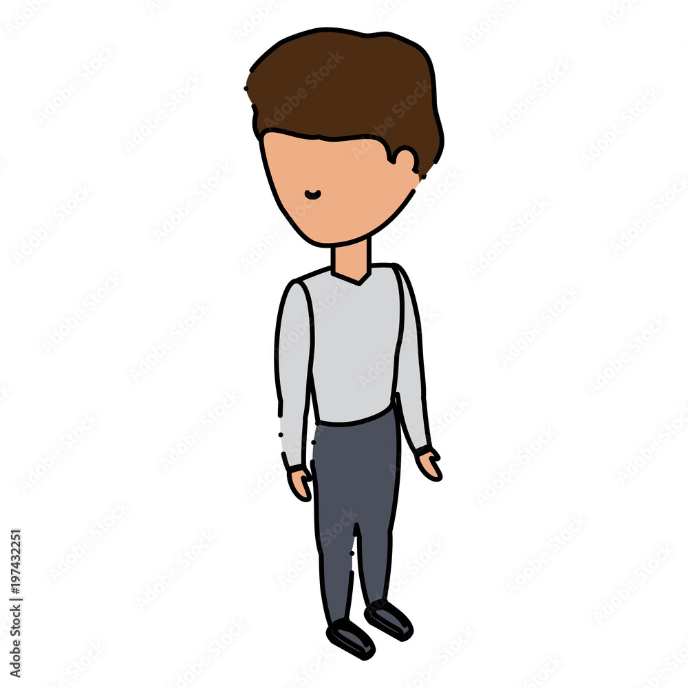avatar man wearing sport clothes icon over white background, colorful design. vector illustration avatar man wearing sport clothes icon over white background, colorful design. vector illustration