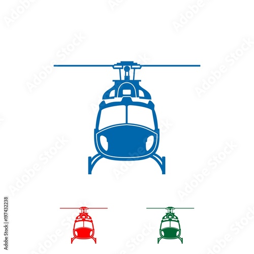 Helicopter logo design illustration