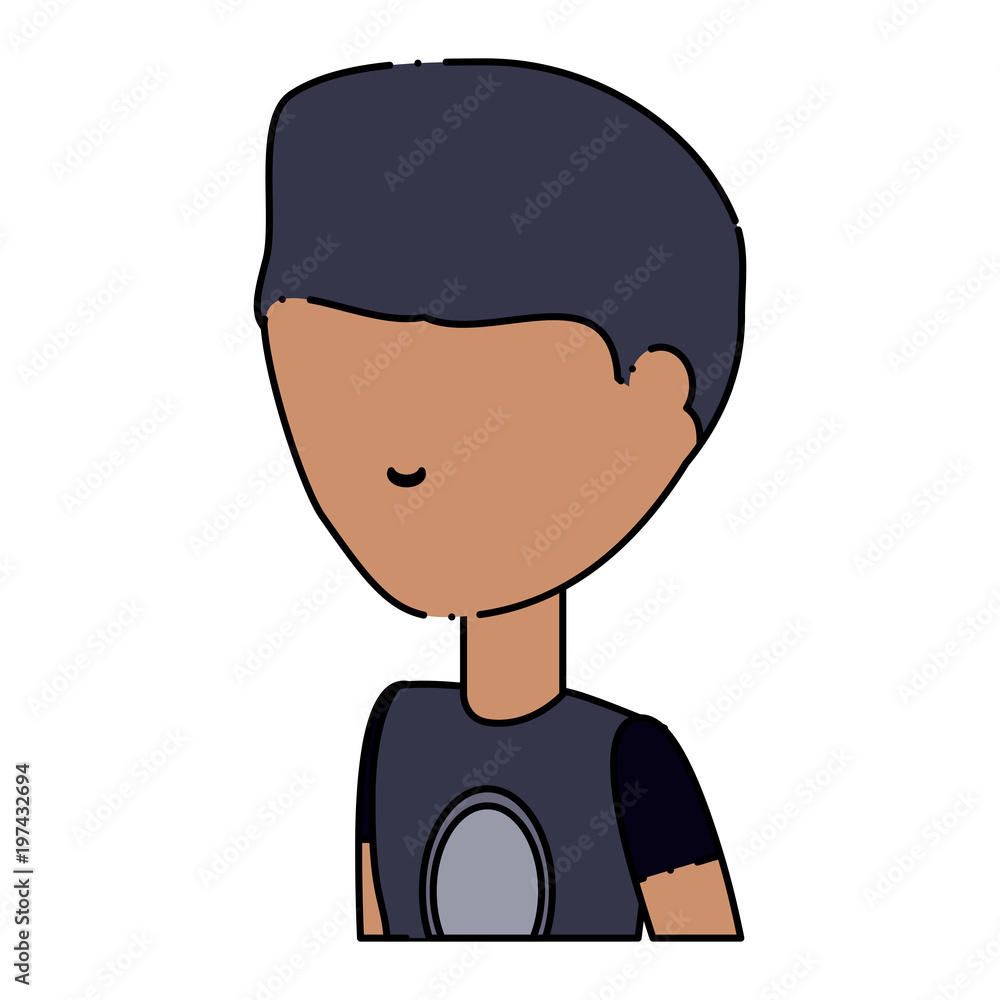 avatar young man icon over white background colorful design. vector illustration avatar young man icon over white background colorful design. vector illustration