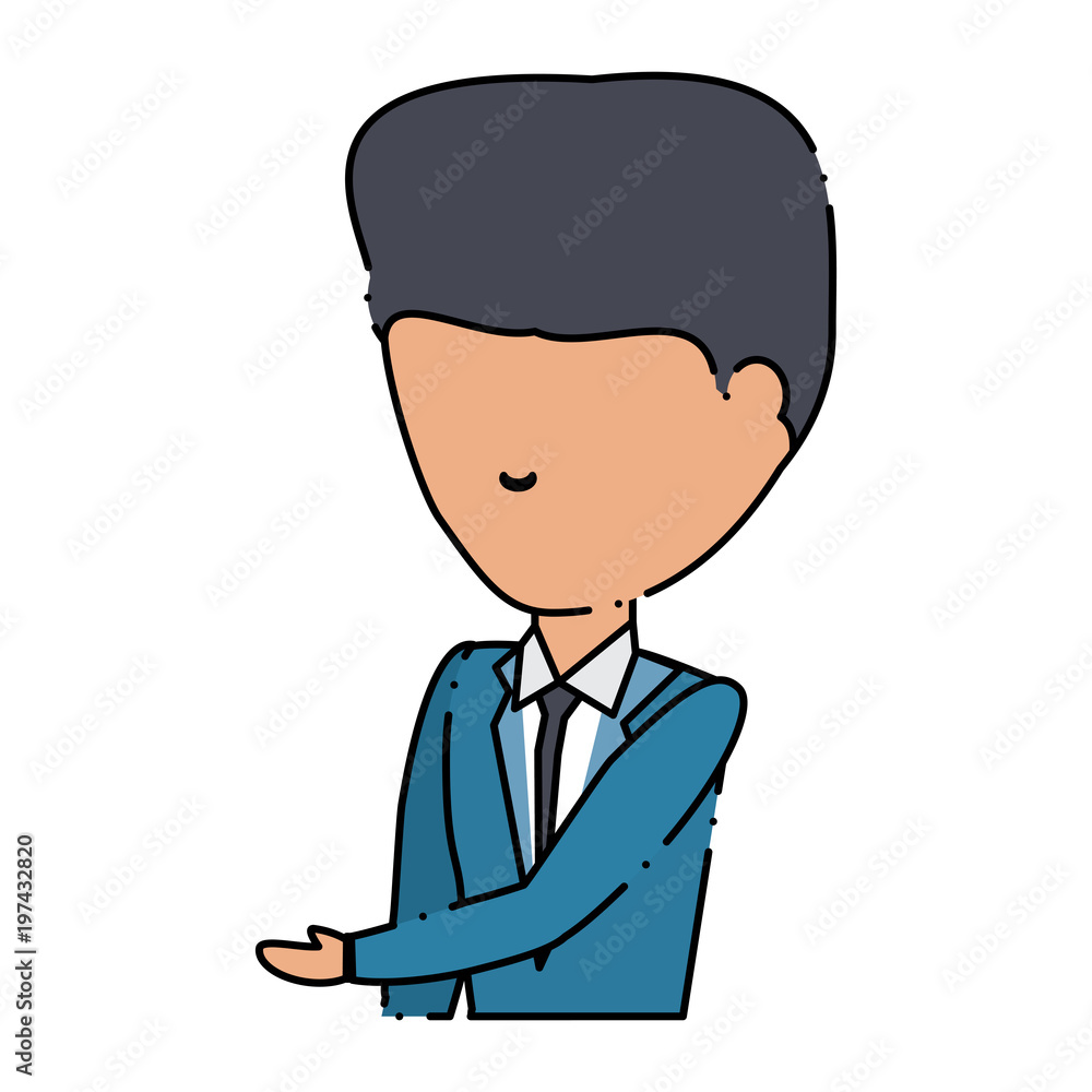 avatar businessman icon over white background, colorful design. vector illustration avatar businessman icon over white background, colorful design. vector illustration