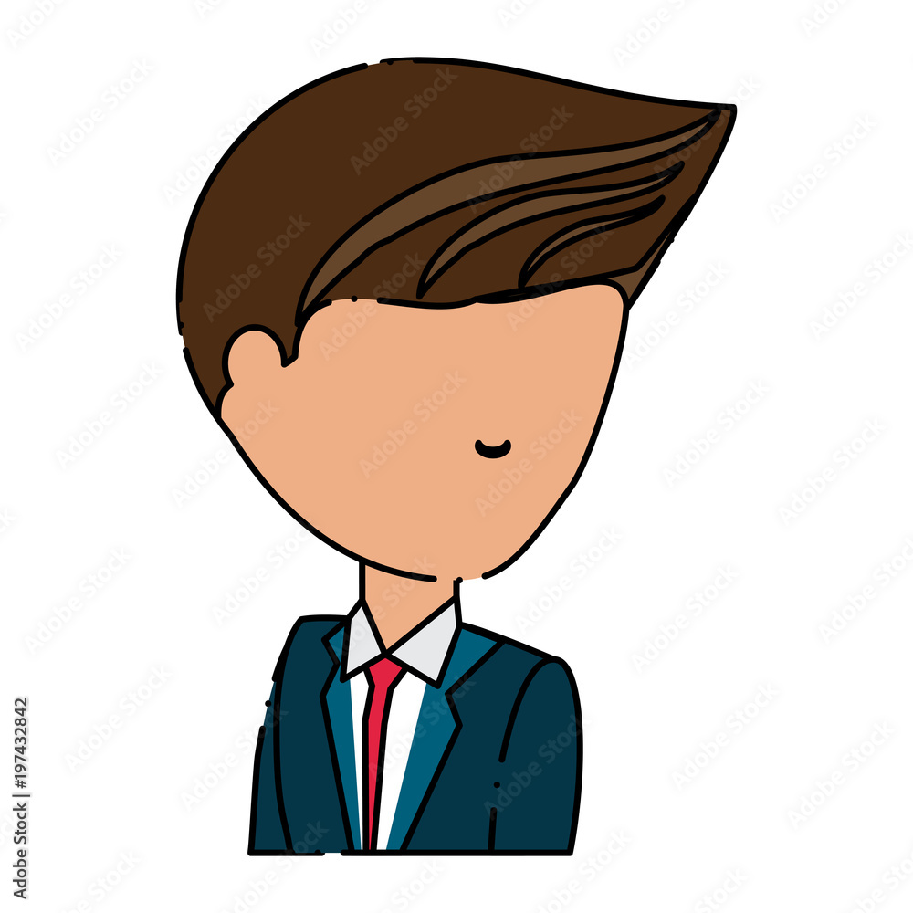 avatar businessman icon over white background, colorful design. vector illustration avatar businessman icon over white background, colorful design. vector illustration