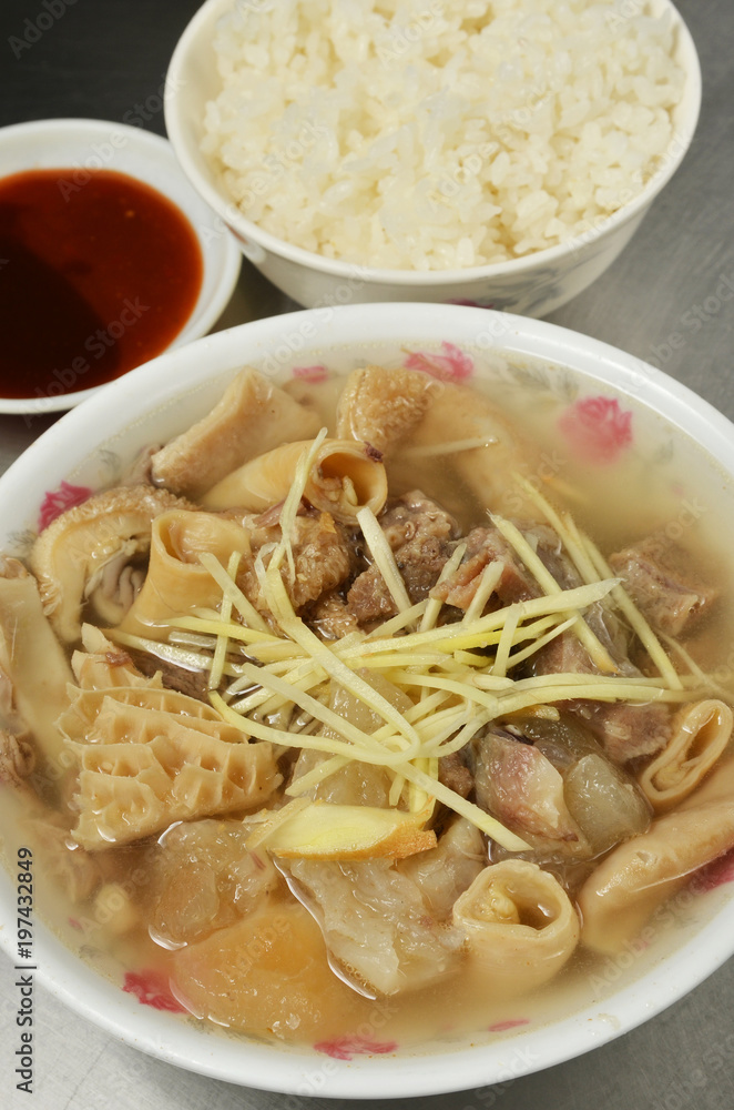Beef and offal soup - A Popular Taiwan food Beef and offal soup - A Popular Taiwan food