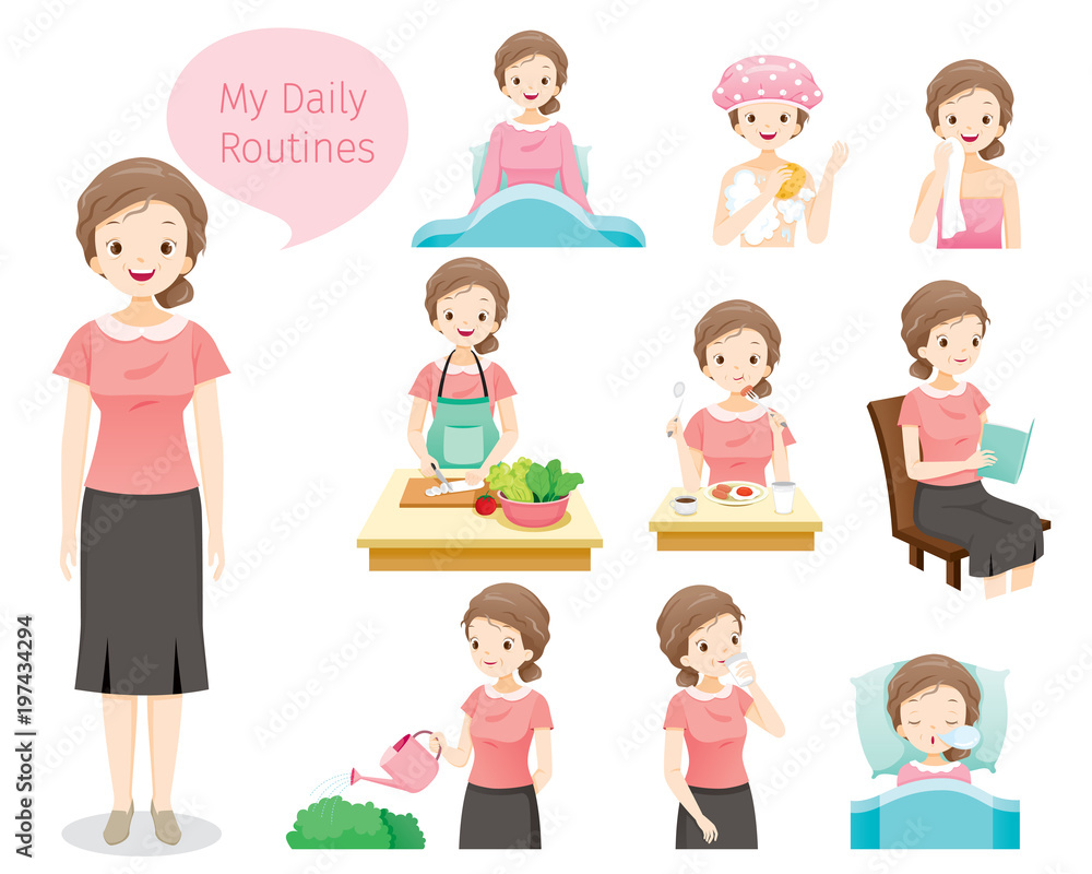 The Daily Routines Of Old Woman, People, Activities, Habit, Lifestyle, Leisure, Hobby, Avocation The Daily Routines Of Old Woman, People, Activities, Habit, Lifestyle, Leisure, Hobby, Avocation