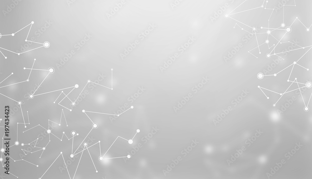 Abstract lines and connecting dots technology background Abstract lines and connecting dots technology background