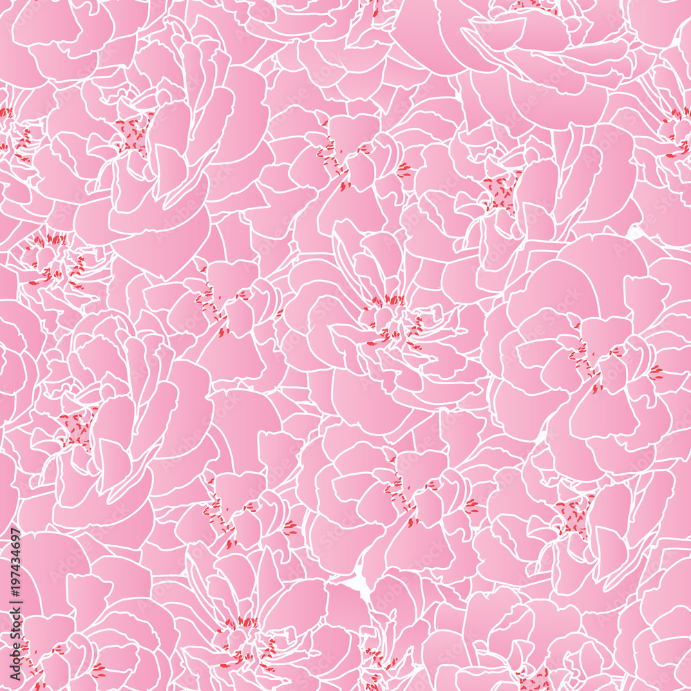 gold Rose seamless pattern Vector gold Rose seamless pattern Vector