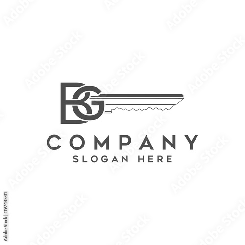 key real estate logo vector