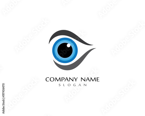Eye logo vector icon