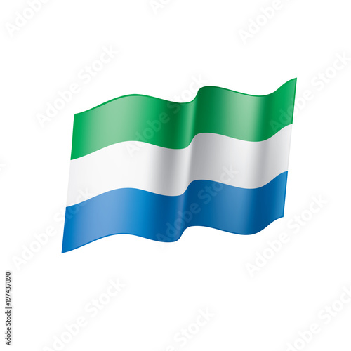 Free Download Sierra Leone flag, vector illustration - GFXLoad