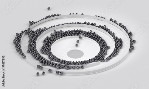 sales process diagram, converting leads to client and then sales 3D illustration