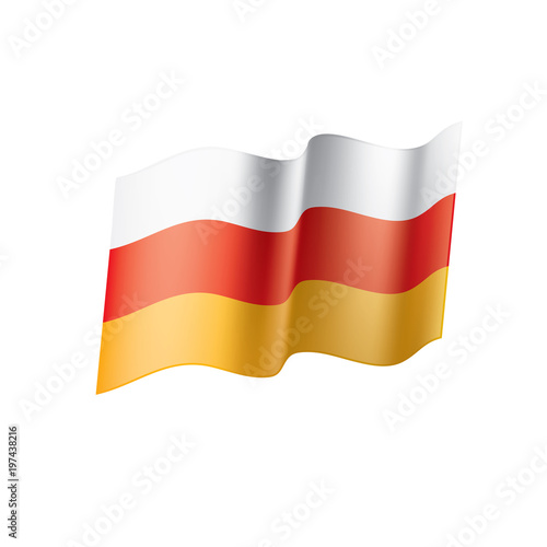 Free Download South Ossetia flag, vector illustration - GFXLoad