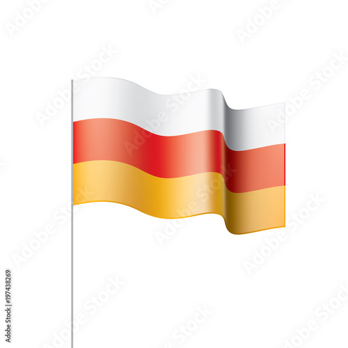 South Ossetia flag, vector illustration Free Download South Ossetia flag, vector illustration - GFXLoad