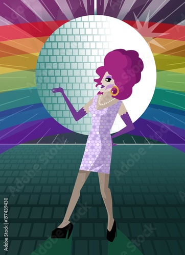 cute beuaty drag queen