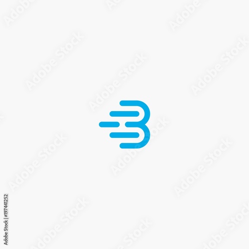 logo B style line