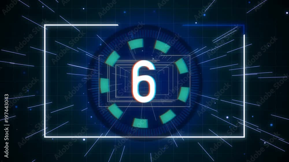 4k digital countdown hi-tech abstract 4k digital countdown hi-tech abstract