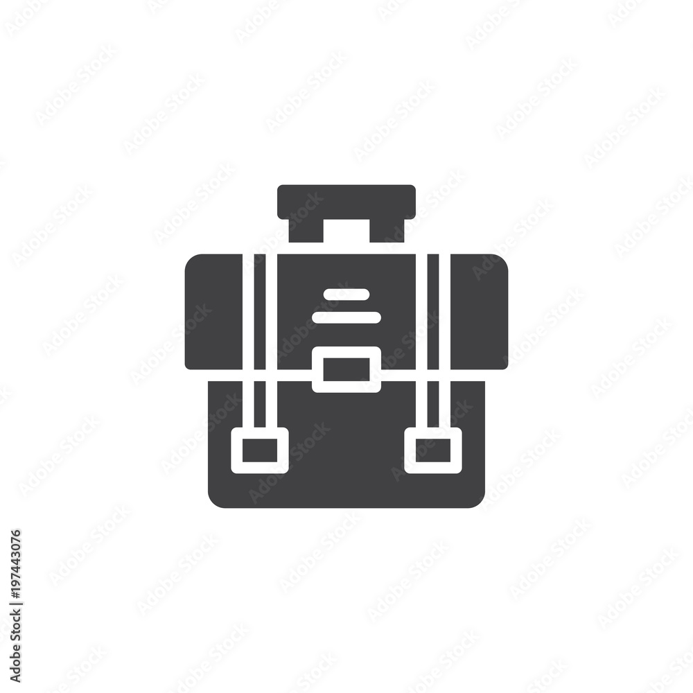 Portfolio vector icon. filled flat sign for mobile concept and web design. Briefcase simple solid icon. Symbol, logo illustration. Pixel perfect vector graphics Portfolio vector icon. filled flat sign for mobile concept and web design. Briefcase simple solid icon. Symbol, logo illustration. Pixel perfect vector graphics