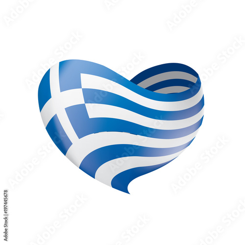 Greece flag, vector illustration