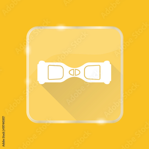 Flat style gyroscope silhouette icon