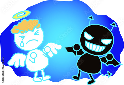 Devil and angel war