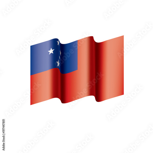 Free Download Samoa flag, vector illustration - GFXLoad