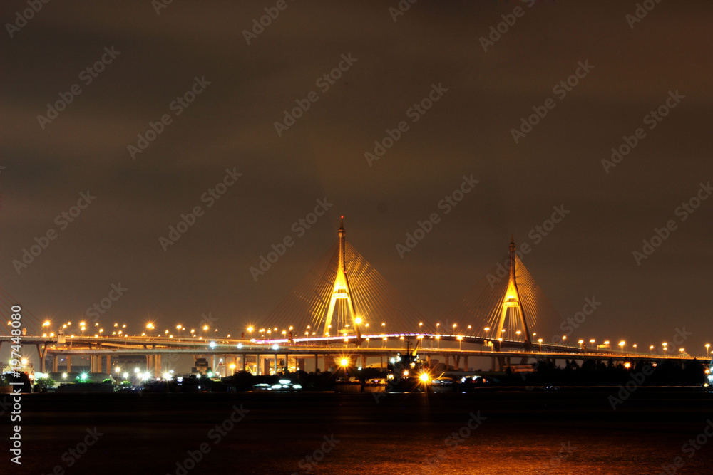 Obraz premium Bridge over the Chao Phraya River, Bangkok