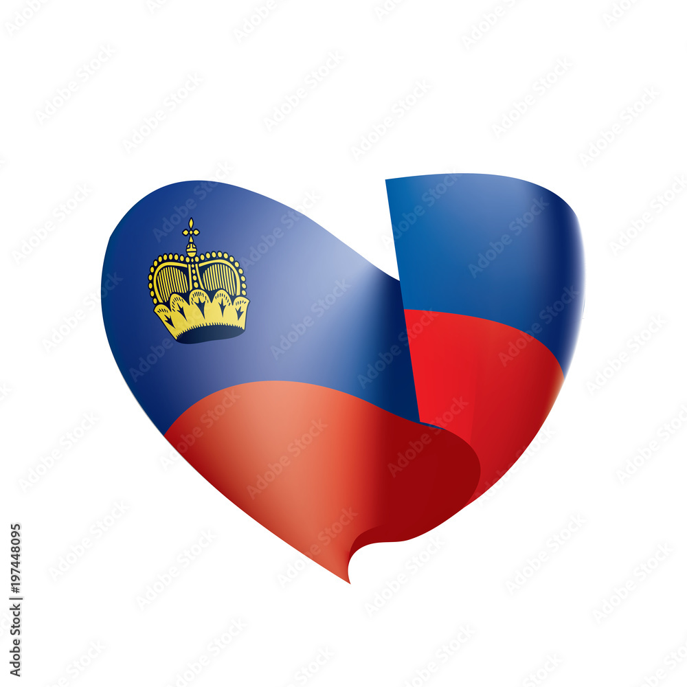 Obraz premium liechtenstein flag, vector illustration