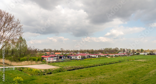 Cottages in a Dutch polder area