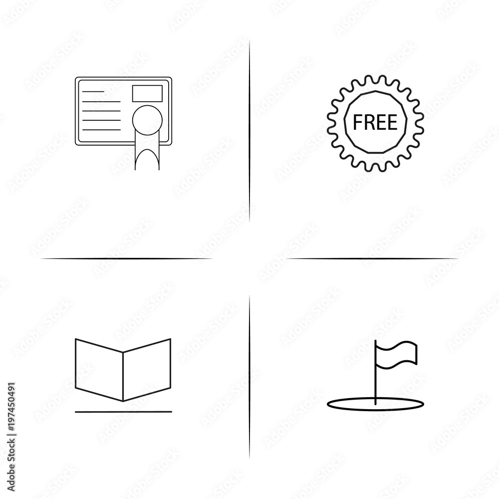 Education And Science simple linear icon set. Outline icons Education And Science simple linear icon set. Outline icons
