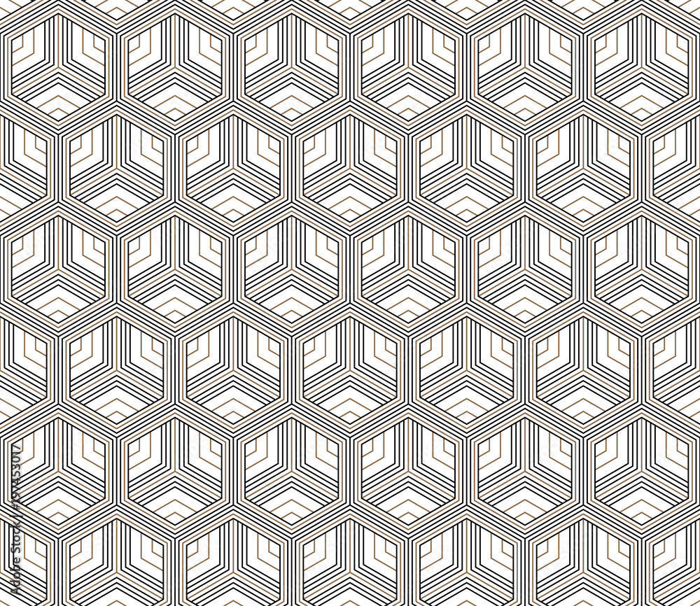 Vector seamless geometric pattern. Classic Chinese ancient fully editable ornament