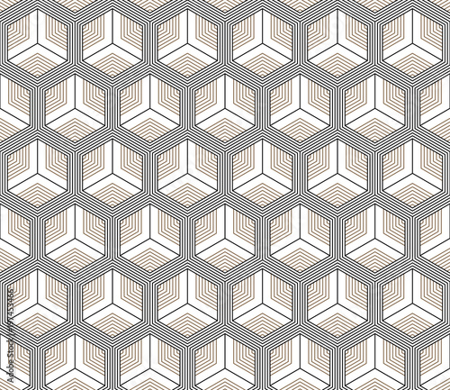 Vector seamless geometric pattern. Classic Chinese ancient fully editable ornament