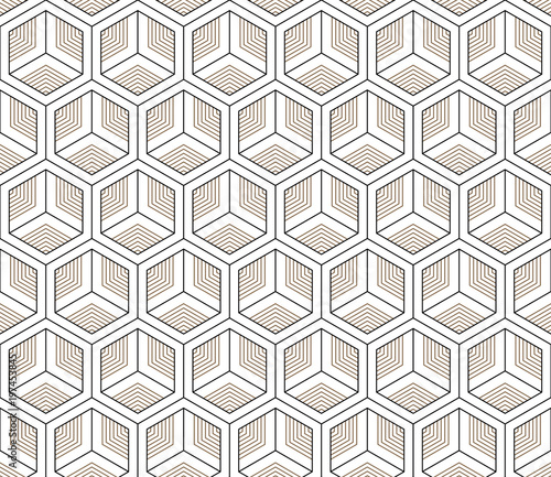 Vector seamless geometric pattern. Classic Chinese ancient fully editable ornament