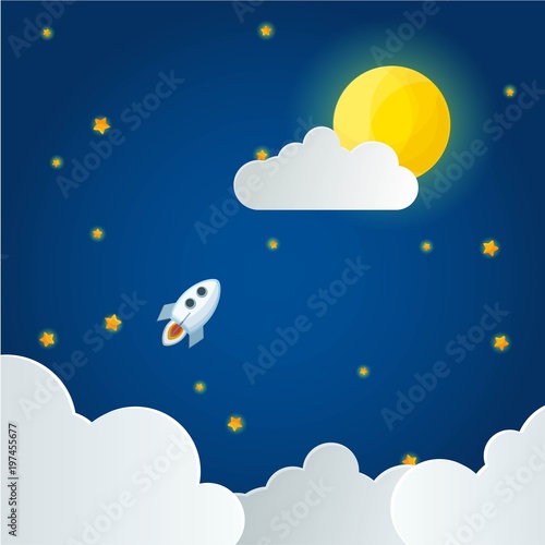 starry night sky background for decoration