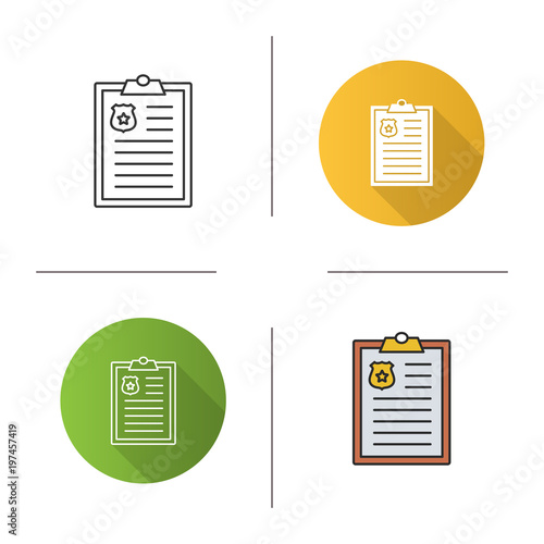 Police report icon