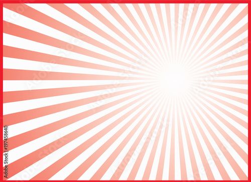 Light ray red color design with illustration use for background and abstract - For Japan style of concept