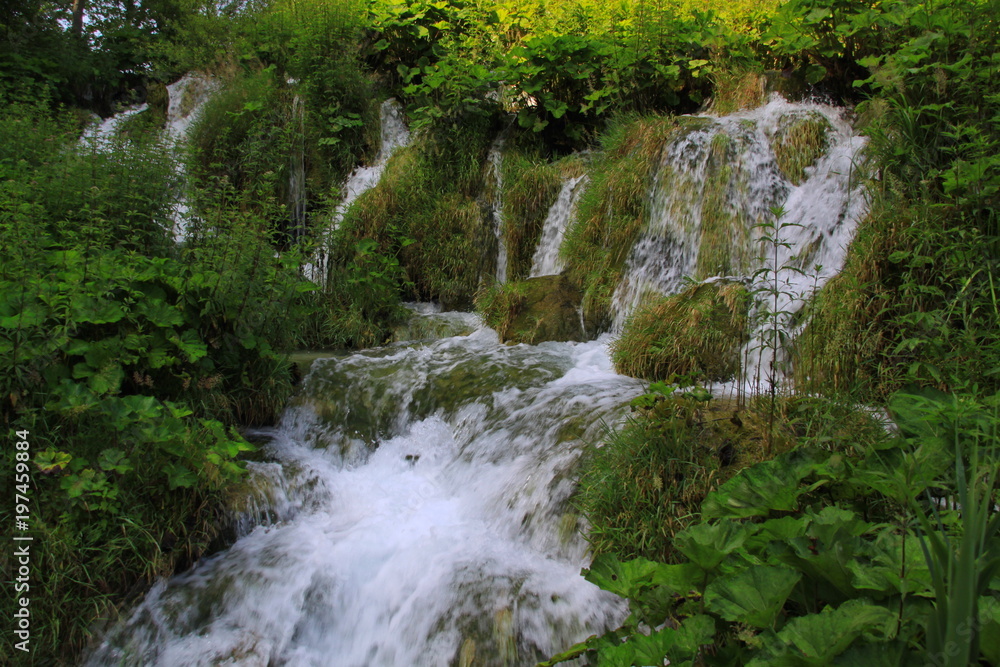 Landscape in Plitvice Lakes National Park in Croatia
