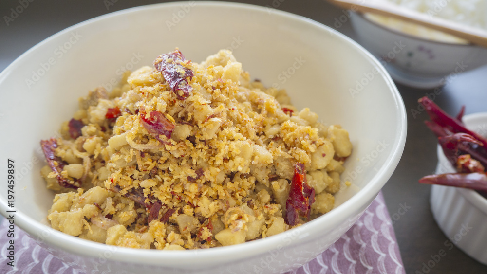 Pork Crackling Chilli Paste,Thai Food Pork Crackling Chilli Paste,Thai Food