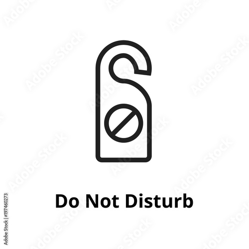 Do not disturb Line Icon