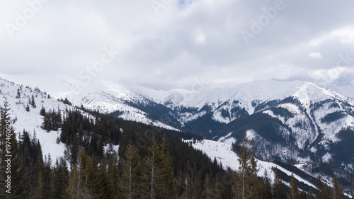 ski resort Jasna Slovakia mountain aerial drone top view © Valerijs Novickis