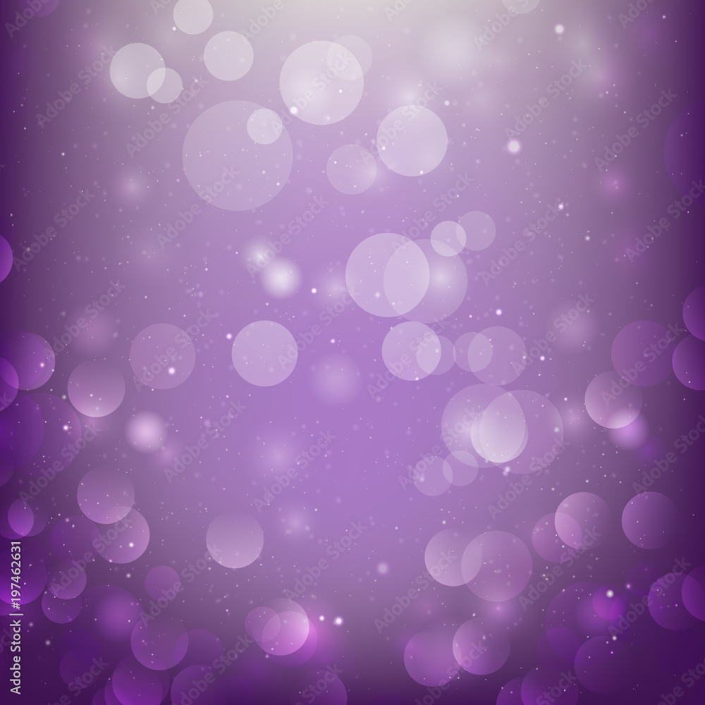 Abstract bokeh on purple background. Abstract bokeh on purple background.