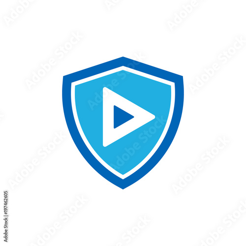 Free Download Video Shield Logo Icon Design - GFXLoad
