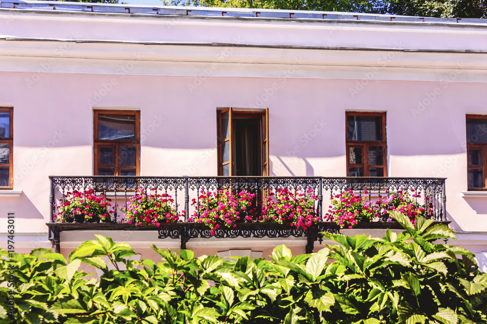 Cute Mediterranean-style balcony in Moscow, Russia.