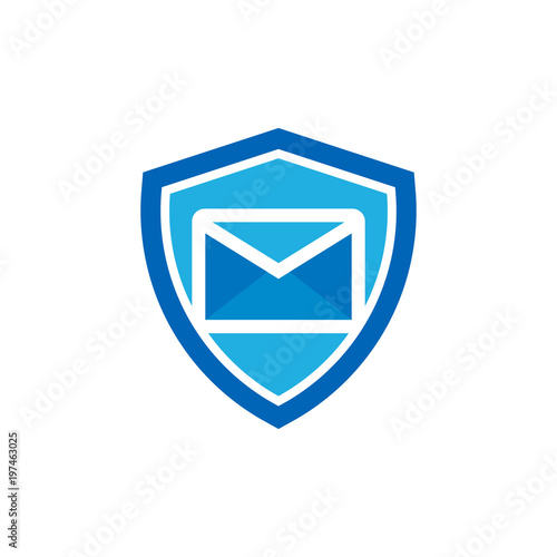 Free Download Mail Shield Logo Icon Design - GFXLoad