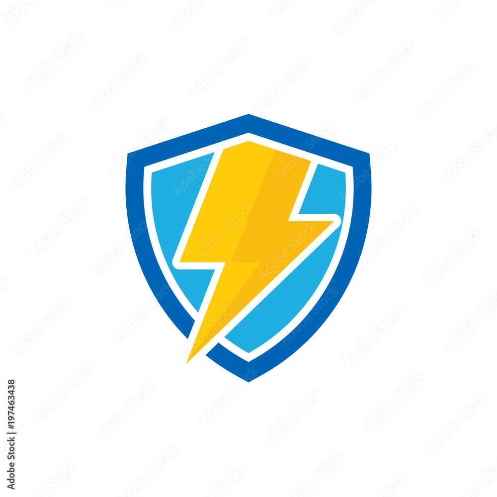Power Shield Logo Icon Design Power Shield Logo Icon Design